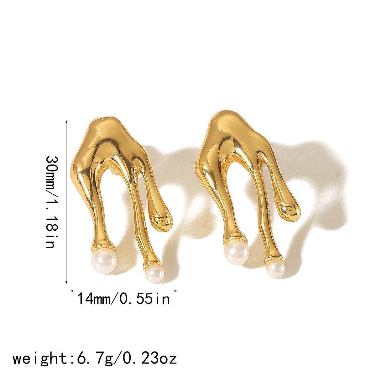Серьги-пусеты из титановой стали с лавовыми каплями воды из 18-каратного золота, женские серьги-сет с жемчугом, серьги из нержавеющей стали премиум-класса 18K
Серьги-пусеты из титановой стали с лавовыми каплями воды из 18-каратного золота, женские серьги-сет с жемчугом, серьги из нержавеющей стали премиум-класса 18K