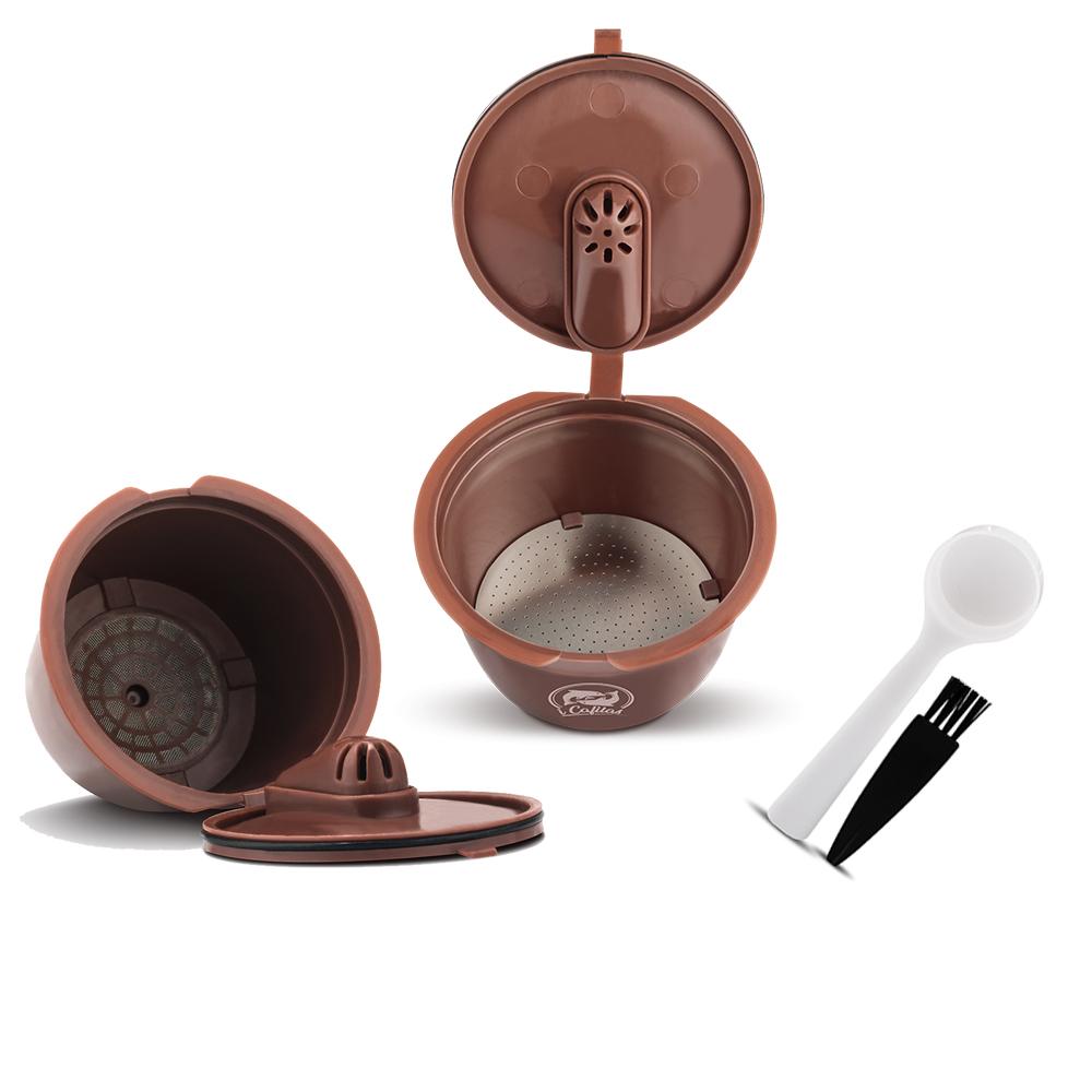 Reusable Coffee Capsule For Dolce Gusto Coffee Filter Cup Filters Compatible For dolcegusto With Spoon Brush Kitchen Accessories
Reusable Coffee Capsule For Dolce Gusto Coffee Filter Cup Filters Compatible For dolcegusto With Spoon Brush Kitchen Accessories