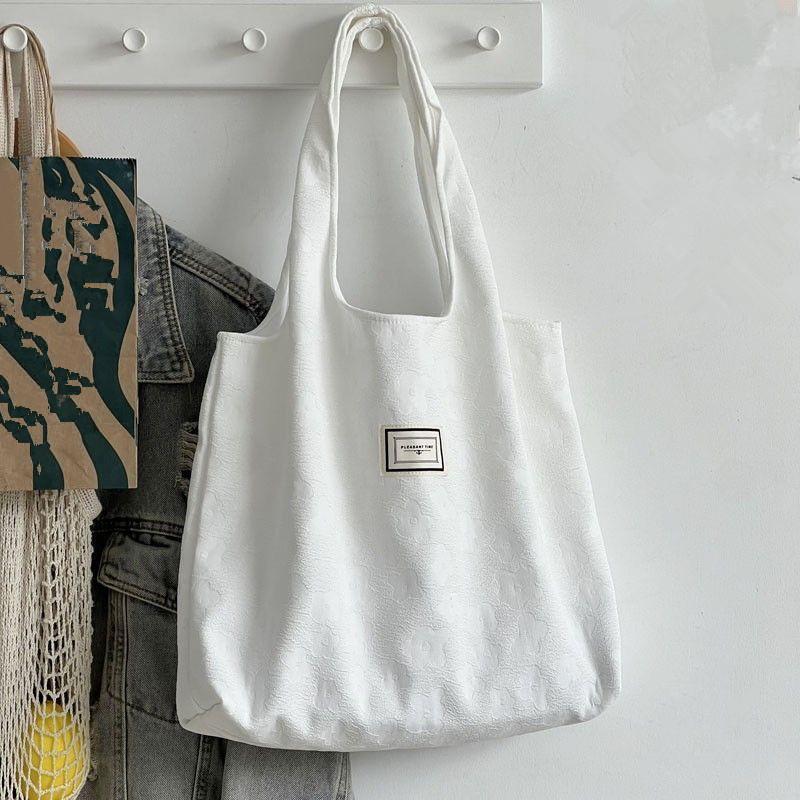 Commuting Stylish Embossing Tote Bag, Daily Versatile Shoulder Bag, Original Design Cloth Handbag , Casual Underarm Bag 28.5x27x5cm белый
Commuting Stylish Embossing Tote Bag, Daily Versatile Shoulder Bag, Original Design Cloth Handbag , Casual Underarm Bag 28.5x27x5cm белый