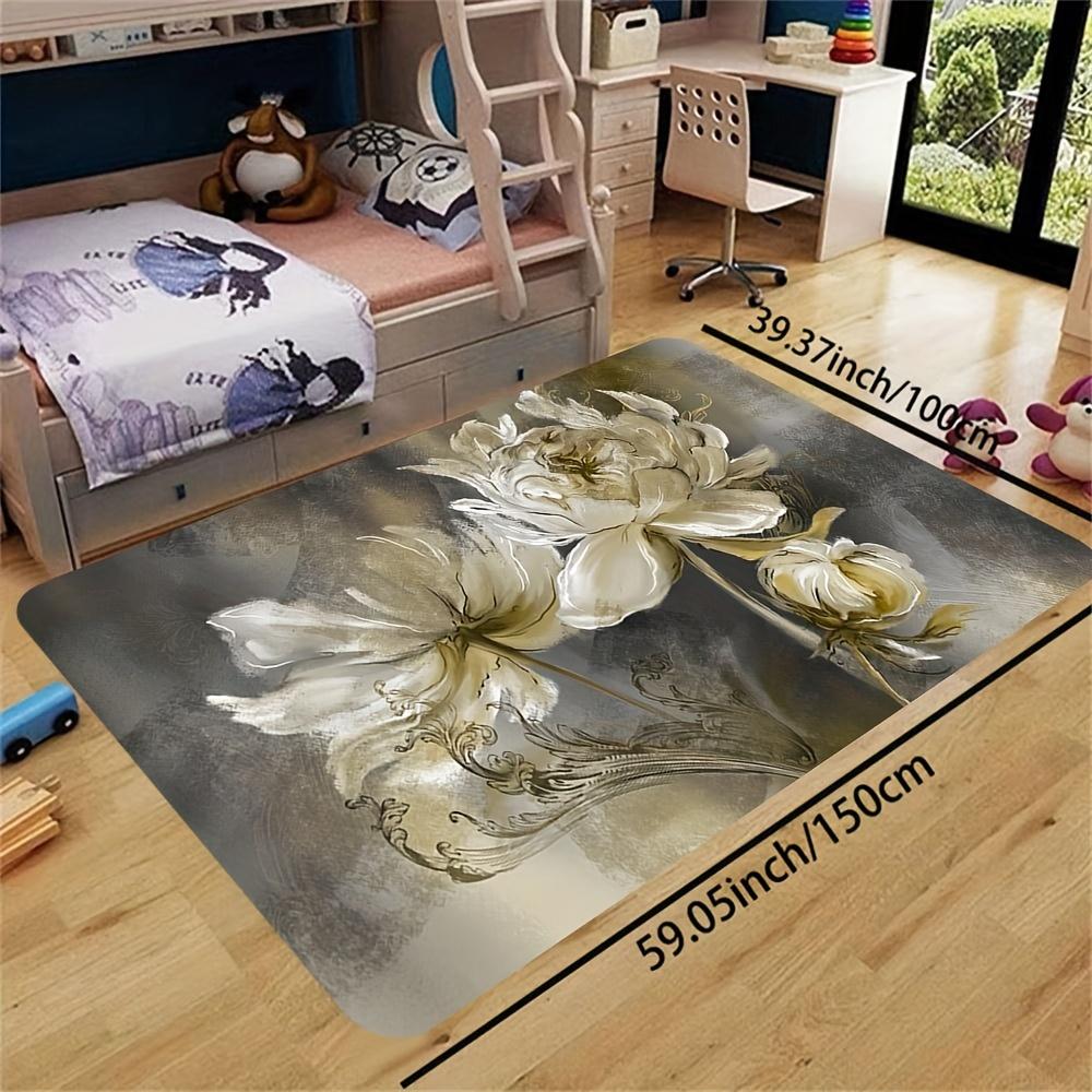 Artistic Painted Floral Area Rug, Soft Non-Slip Machine Washable Floor Mat for Bathroom Kitchen Living Room Home Decor 40x60cm
Artistic Painted Floral Area Rug, Soft Non-Slip Machine Washable Floor Mat for Bathroom Kitchen Living Room Home Decor 40x60cm