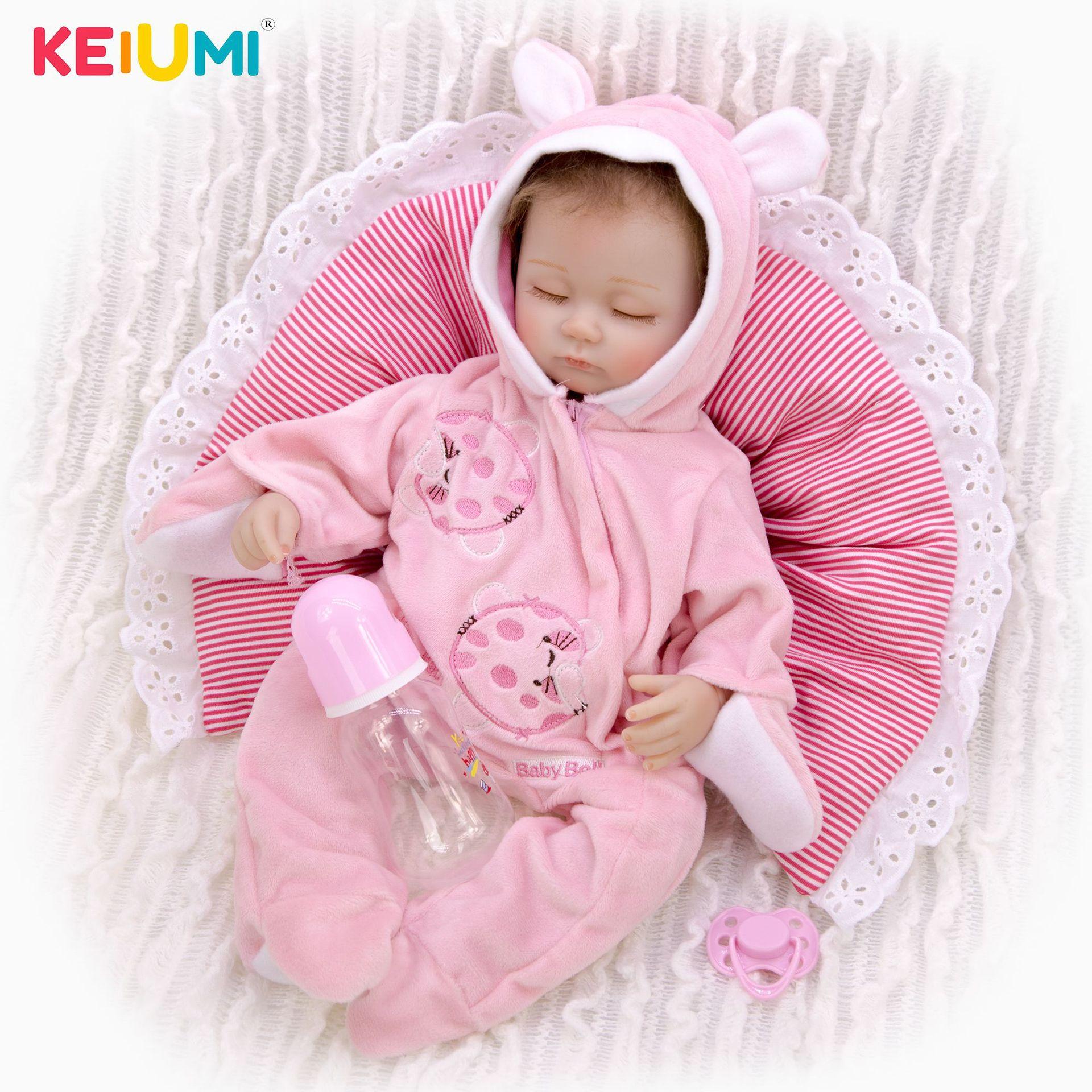 KEIUMI Reborn Baby 42/55 см, спящая с закрытыми глазами, Reborn Baby, мягкая силиконовая имитация Baby Reborn, детская игрушка
KEIUMI Reborn Baby 42/55 см, спящая с закрытыми глазами, Reborn Baby, мягкая силиконовая имитация Baby Reborn, детская игрушка