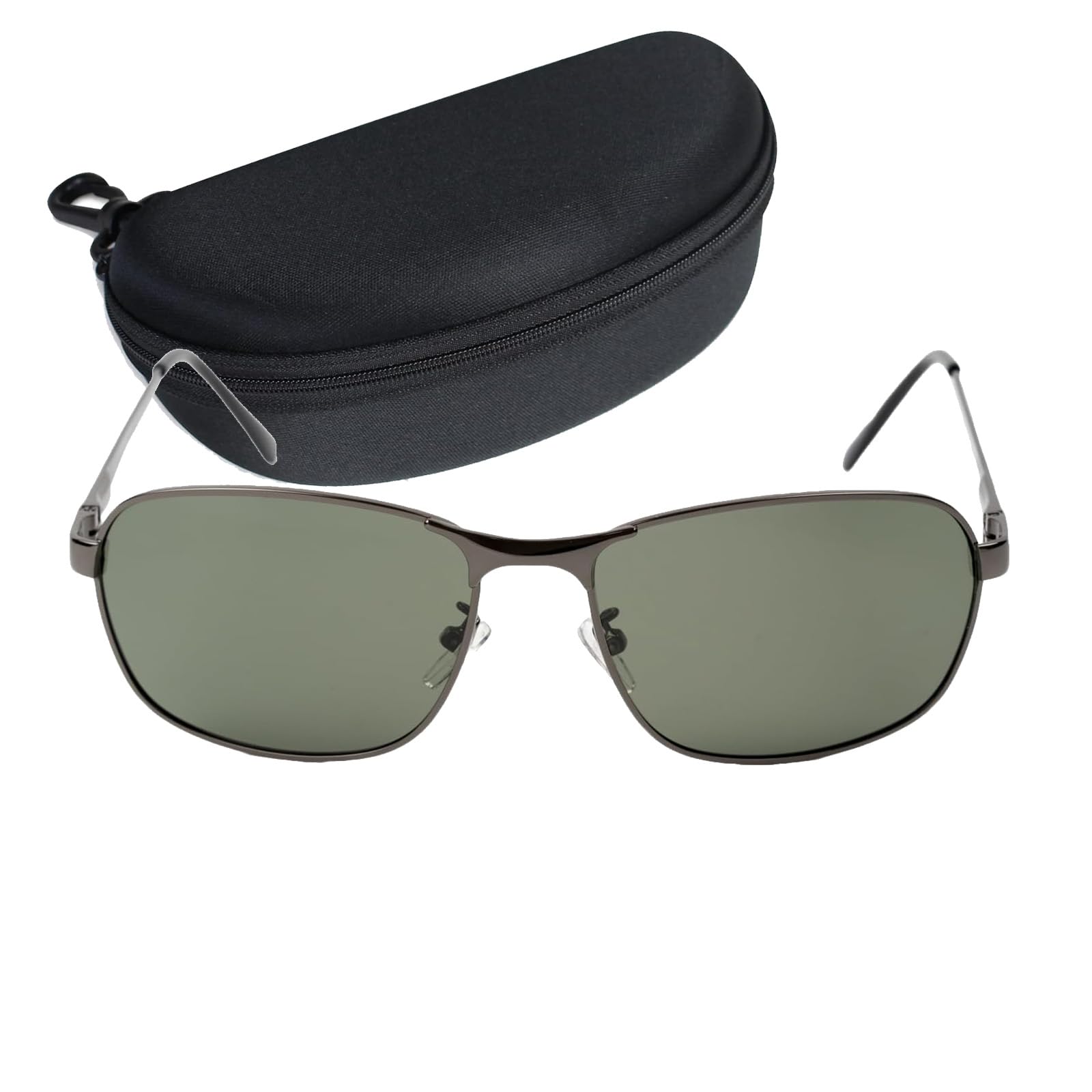 Captain Stag Polarized Sunglasses with Sunglasses Stainless Men s Case, Steel, Green, CSP-003-3-EH-72 зелений
Captain Stag Polarized Sunglasses with Sunglasses Stainless Men s Case, Steel, Green, CSP-003-3-EH-72 зелений