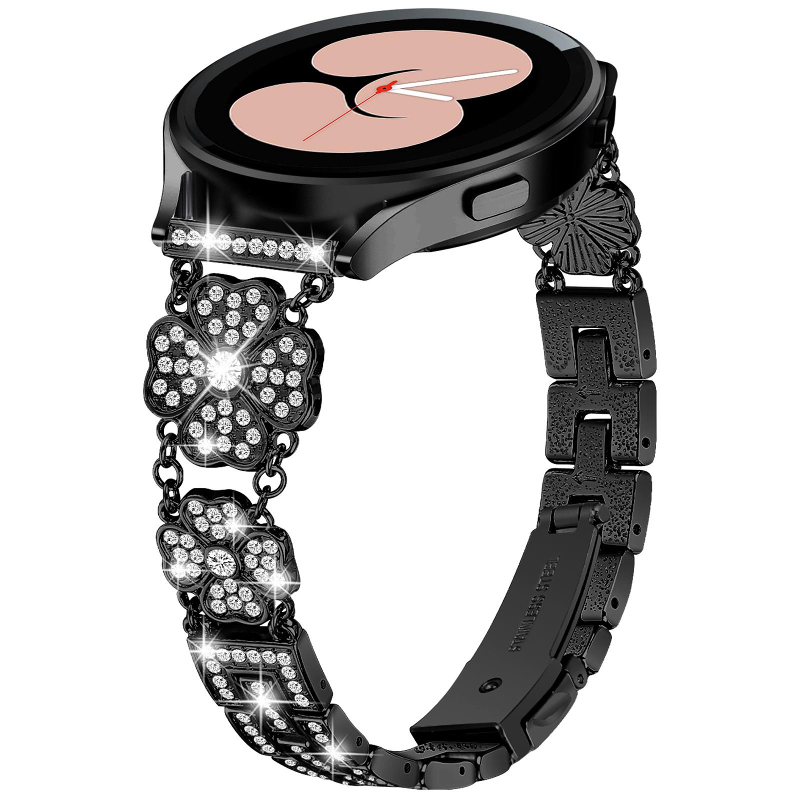 For Samsung Galaxy Watch FE 40mm Jewelry Strap Shiny Four-Leaf Clover Metal Watch Band Silver
For Samsung Galaxy Watch FE 40mm Jewelry Strap Shiny Four-Leaf Clover Metal Watch Band Silver