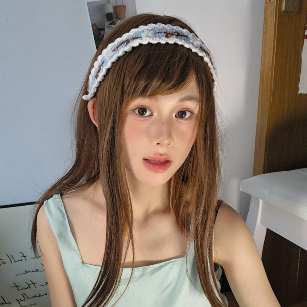 Embroidered Crochet Hair Band Woolen Yarn Pastoral Style Hair Band Knitted Flower Headband Girls
Embroidered Crochet Hair Band Woolen Yarn Pastoral Style Hair Band Knitted Flower Headband Girls