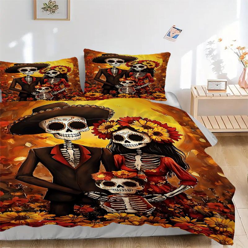 3pcs Day of the Dead Duvet Cover Set - Includes 1 Duvet Cover and 2 Pillowcases, No Quilt Core, All-Season Home Decor yy251111021 135x200cm
3pcs Day of the Dead Duvet Cover Set - Includes 1 Duvet Cover and 2 Pillowcases, No Quilt Core, All-Season Home Decor yy251111021 135x200cm