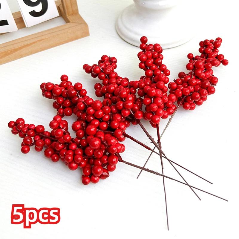 Christmas Red Berry Branches Artificial Holly Berries Stamen Fake Flowers Plants Ornaments for New Year Party Home Decor Gifts
Christmas Red Berry Branches Artificial Holly Berries Stamen Fake Flowers Plants Ornaments for New Year Party Home Decor Gifts