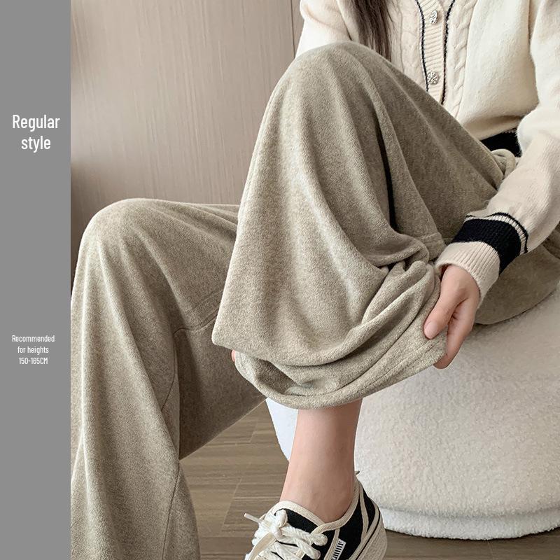 Women s High Waist Wide Leg Terry Cloth Pants - Spring/Autumn 2026, Soft Glutinous Rice Texture, Plus Velvet, Loose Fit L
Women s High Waist Wide Leg Terry Cloth Pants - Spring/Autumn 2026, Soft Glutinous Rice Texture, Plus Velvet, Loose Fit L