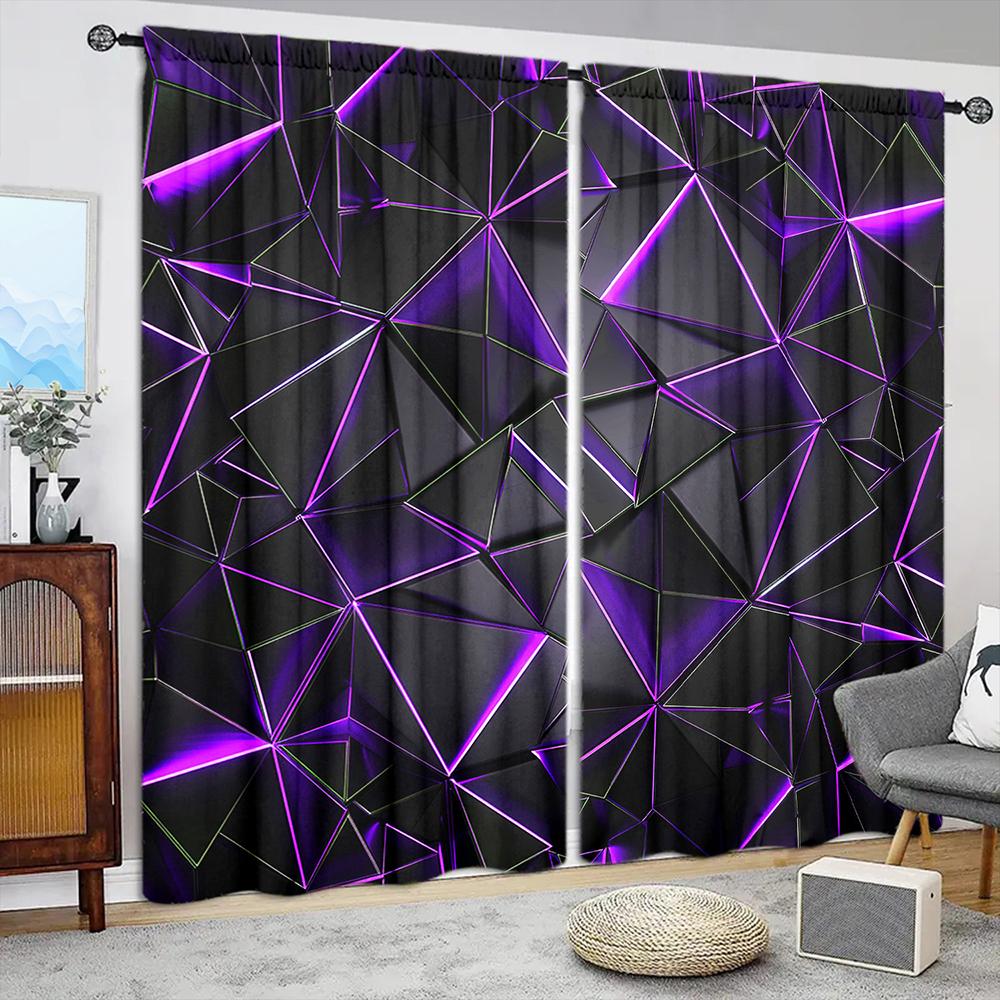 2pcs Purple Irregular Geometry Printed Curtain for Home Decor - Rod Pocket Window Treatment for Bedroom, Office and Kitchen 52.5cmX116cm X 2pcs
2pcs Purple Irregular Geometry Printed Curtain for Home Decor - Rod Pocket Window Treatment for Bedroom, Office and Kitchen 52.5cmX116cm X 2pcs