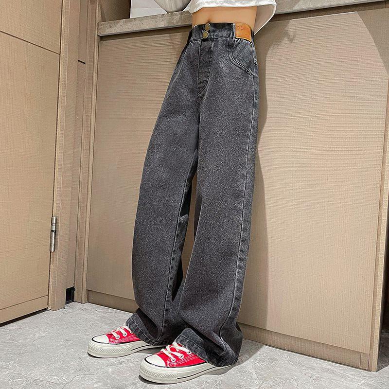 Girls Loose Jeans Pants Autumn Children Casual Straight Long Pants Teen School Big Kids Wide Leg Trousers 5-14 Years 170
Girls Loose Jeans Pants Autumn Children Casual Straight Long Pants Teen School Big Kids Wide Leg Trousers 5-14 Years 170