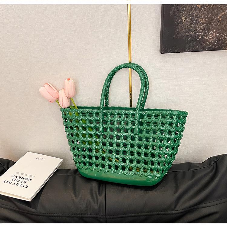 Сумка-желе Сумка Силіконова ажурна овочева сумка Сумка для пікніка Кошик для покупок ПВХ пляжна сумка Кошик для прання зелений
Сумка-желе Сумка Силіконова ажурна овочева сумка Сумка для пікніка Кошик для покупок ПВХ пляжна сумка Кошик для прання зелений