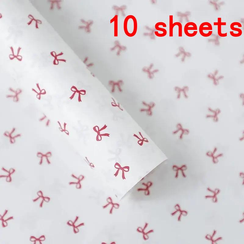 10pcs Handmade Bow Wrapping Paper, DIY Gift Flower Wrapping Paper, Cake Baking Gift Decoration, Holiday Decoration
10pcs Handmade Bow Wrapping Paper, DIY Gift Flower Wrapping Paper, Cake Baking Gift Decoration, Holiday Decoration