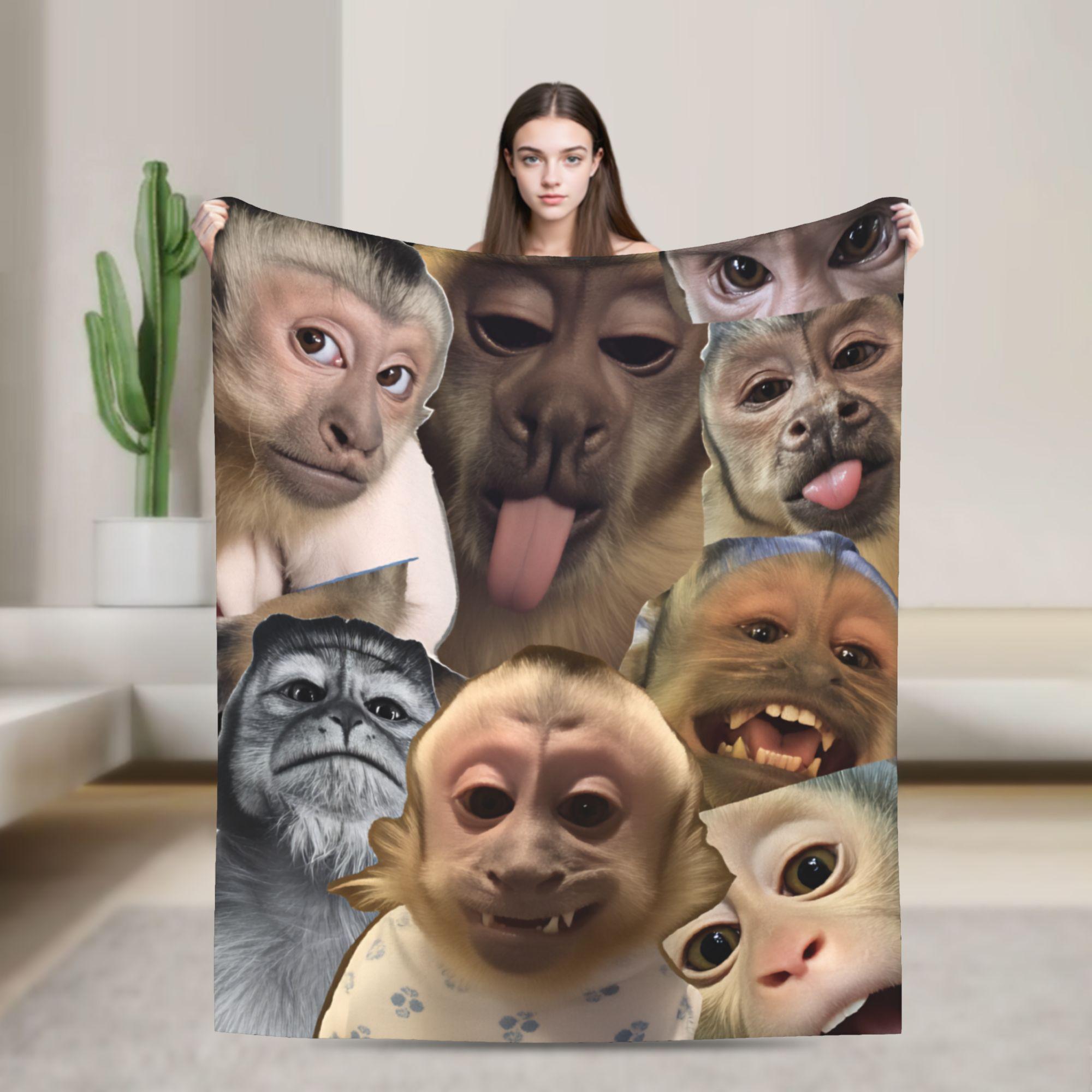Monkey Face Collage Flannel Blanket Spring Warm Throw Blanket for Kids Adult Bedroom Fashion Bedspread Sofa Bed Cover 75x90cm
Monkey Face Collage Flannel Blanket Spring Warm Throw Blanket for Kids Adult Bedroom Fashion Bedspread Sofa Bed Cover 75x90cm