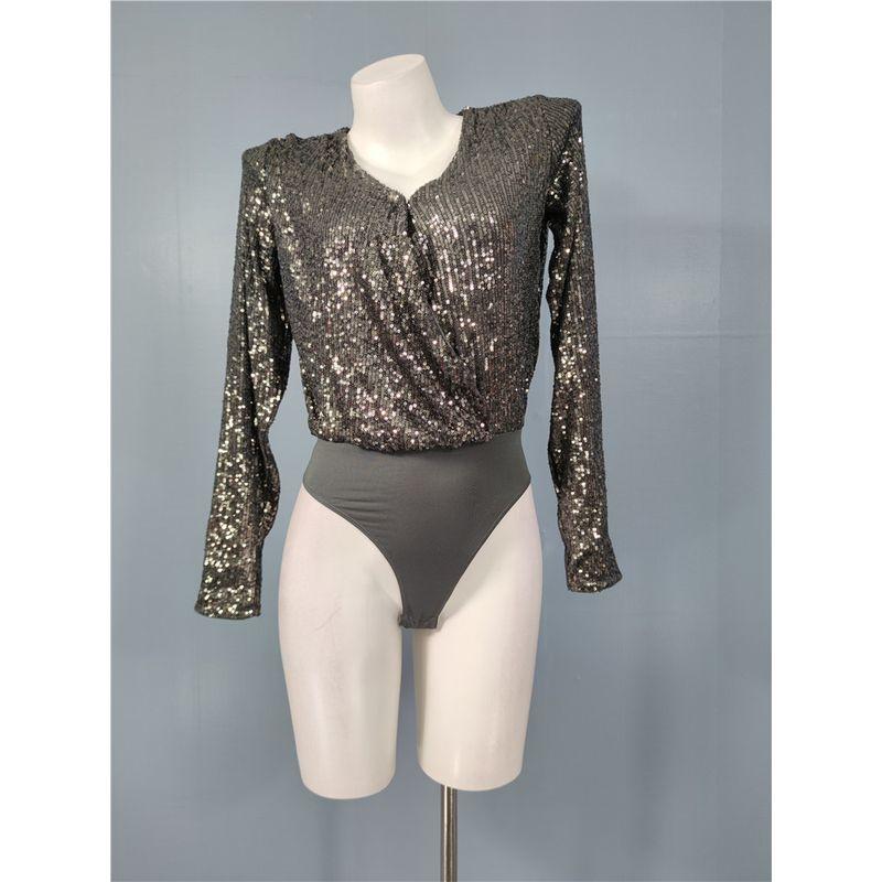 Foreign Trade Order H Elegant Slimming Gyaru Shiny Sexy V-neck All-Match Temperament Jumpsuit Anti-Pull Positioning Clothes Gray Black XS
Foreign Trade Order H Elegant Slimming Gyaru Shiny Sexy V-neck All-Match Temperament Jumpsuit Anti-Pull Positioning Clothes Gray Black XS