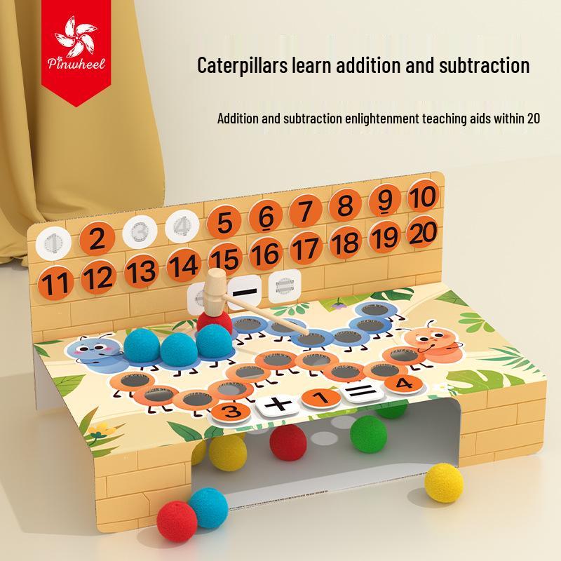 Pinwheel Caterpillar Math Set: Educational Toys for Ages 3-6, Enhancing Addition, Subtraction, and Number Sense.
Pinwheel Caterpillar Math Set: Educational Toys for Ages 3-6, Enhancing Addition, Subtraction, and Number Sense.