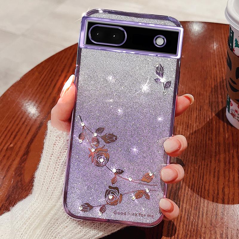 KADEM For Google Pixel 6a Case Flower Decor Shockproof Phone Cover Purple
KADEM For Google Pixel 6a Case Flower Decor Shockproof Phone Cover Purple