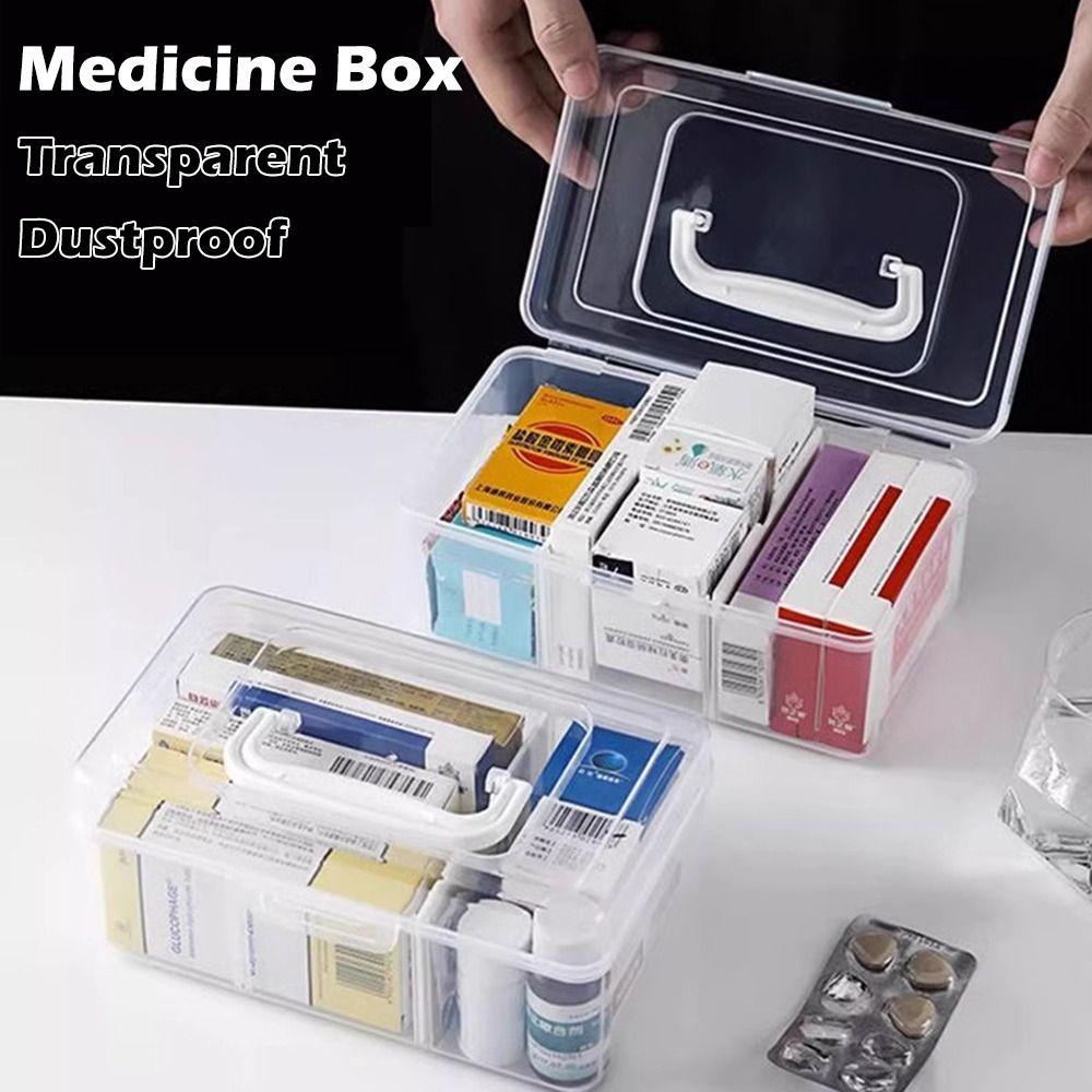 Transparent Emergency Medicine Box Large Capacity Medicine Box Durable Medicine Storage Box
Transparent Emergency Medicine Box Large Capacity Medicine Box Durable Medicine Storage Box