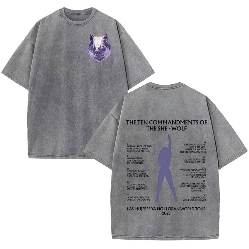 Singer Shakira Las Mujeres Ya No Lloran Vintage Washed Harajuku Print Tshirts Mens Hip Hop Tshirt Summer Oversized Tee Shirts S
Singer Shakira Las Mujeres Ya No Lloran Vintage Washed Harajuku Print Tshirts Mens Hip Hop Tshirt Summer Oversized Tee Shirts S
