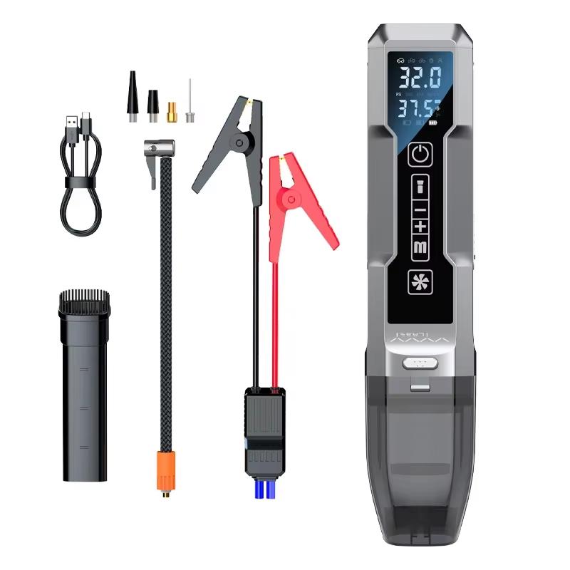 VYVYLABS 4-in-1 12V Rechargeable Emergency Jump Starter with 3 Modes LED Light Car Vacuum Cleaner Cordless Tire Inflator for car сірий
VYVYLABS 4-in-1 12V Rechargeable Emergency Jump Starter with 3 Modes LED Light Car Vacuum Cleaner Cordless Tire Inflator for car сірий