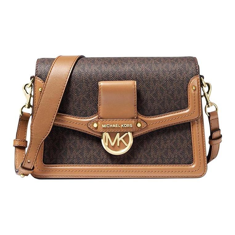 Michael Kors Mk Jessie Vintage Monogram Color Block Flap Letter Logo Leather Messenger Bag Women bags Acorn-Brown 30F9GI6L2B-252 Medium
Michael Kors Mk Jessie Vintage Monogram Color Block Flap Letter Logo Leather Messenger Bag Women bags Acorn-Brown 30F9GI6L2B-252 Medium