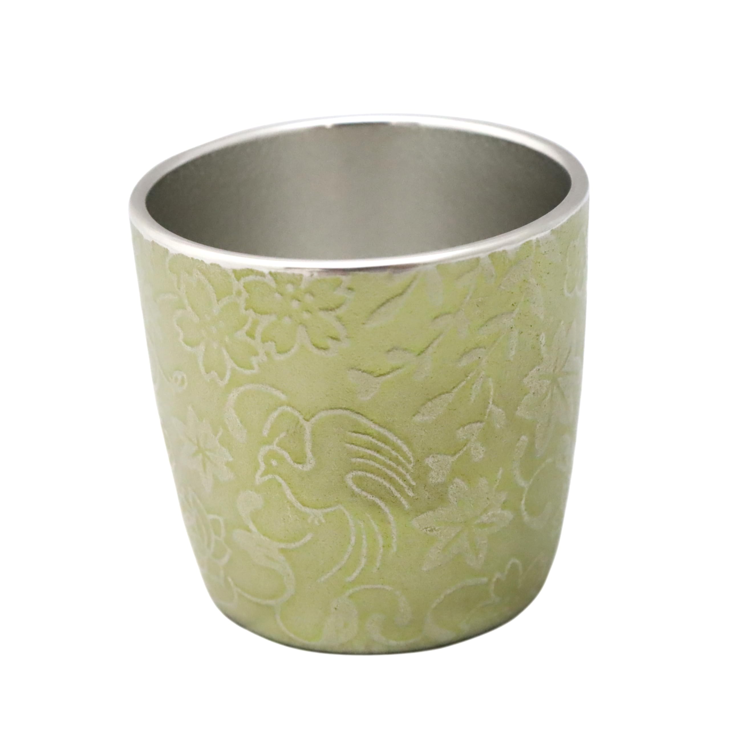 Осака Tinware (Сузуки) Оловянная чашка для саке, Дизайн с цветами, птицами, ветром и луной, Желтая, Возможна подарочная упаковка
Осака Tinware (Сузуки) Оловянная чашка для саке, Дизайн с цветами, птицами, ветром и луной, Желтая, Возможна подарочная упаковка