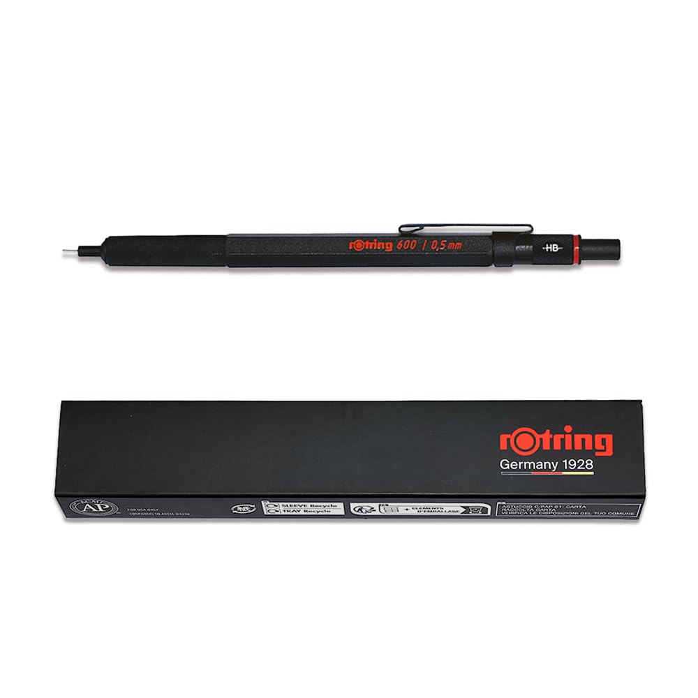 Механический карандаш Rotring 600 1904443 Подлинный импортный продукт с бонусом 0,5 мм (черный)
Механический карандаш Rotring 600 1904443 Подлинный импортный продукт с бонусом 0,5 мм (черный)