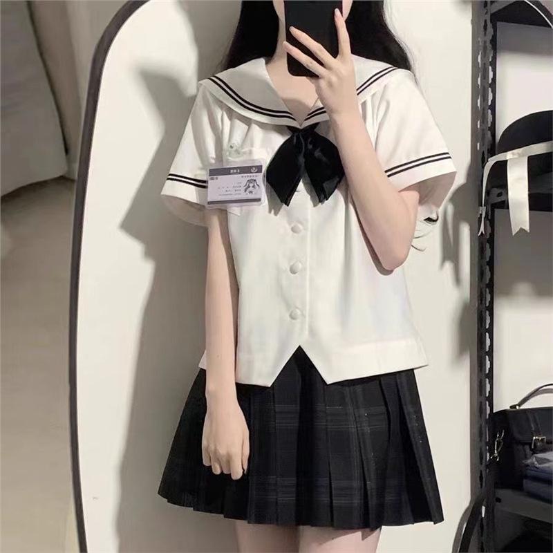 Available: Original Xingyu Sailor Collar Long Sleeve JK Uniform Shirt - Japanese Style Summer Top XS
Available: Original Xingyu Sailor Collar Long Sleeve JK Uniform Shirt - Japanese Style Summer Top XS