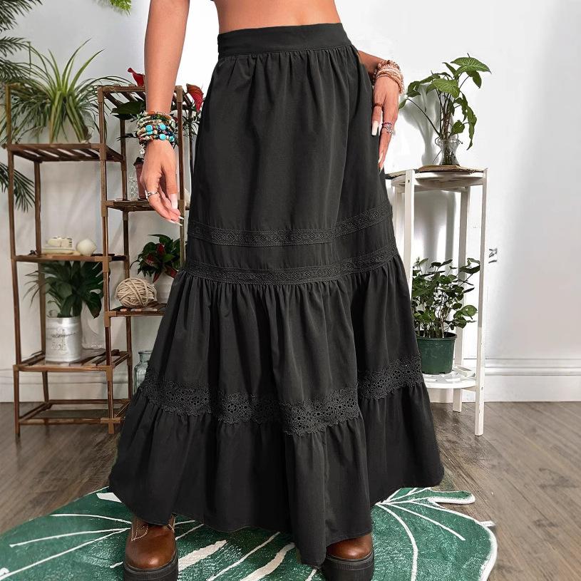 Vintage Pleated Skirts Korean Fashion Holiday Boho High Waist Long Skirts Retro Y2K Fairycore Cute Lace Trim Clothes XS чорний
Vintage Pleated Skirts Korean Fashion Holiday Boho High Waist Long Skirts Retro Y2K Fairycore Cute Lace Trim Clothes XS чорний