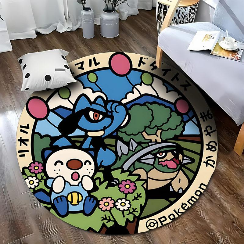 Free Shipping! Cute Pokemon Round Carpet Bedroom Living Room Sofa Decor Mat with Pikachu Charmander Print, Outdoor Camping Rugs 60cm
Free Shipping! Cute Pokemon Round Carpet Bedroom Living Room Sofa Decor Mat with Pikachu Charmander Print, Outdoor Camping Rugs 60cm