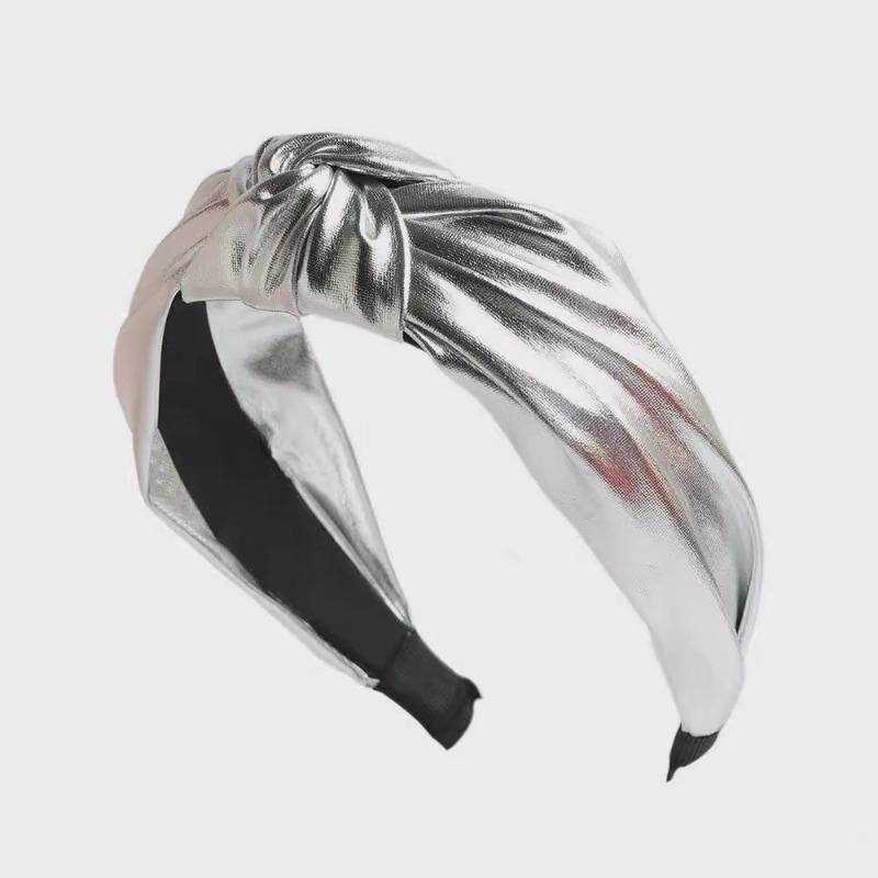 Узел из искусственной кожи, широкая повязка для волос, заколка для волос, модный и элегантный ободок, аксессуар для волос серебряный
Узел из искусственной кожи, широкая повязка для волос, заколка для волос, модный и элегантный ободок, аксессуар для волос серебряный