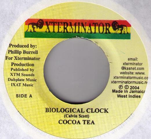 7inch Record COCOA TEA - Biological Clock NONE Xterminator 2004 Jamaica Reggae, Ska & Dub Used
7inch Record COCOA TEA - Biological Clock NONE Xterminator 2004 Jamaica Reggae, Ska & Dub Used