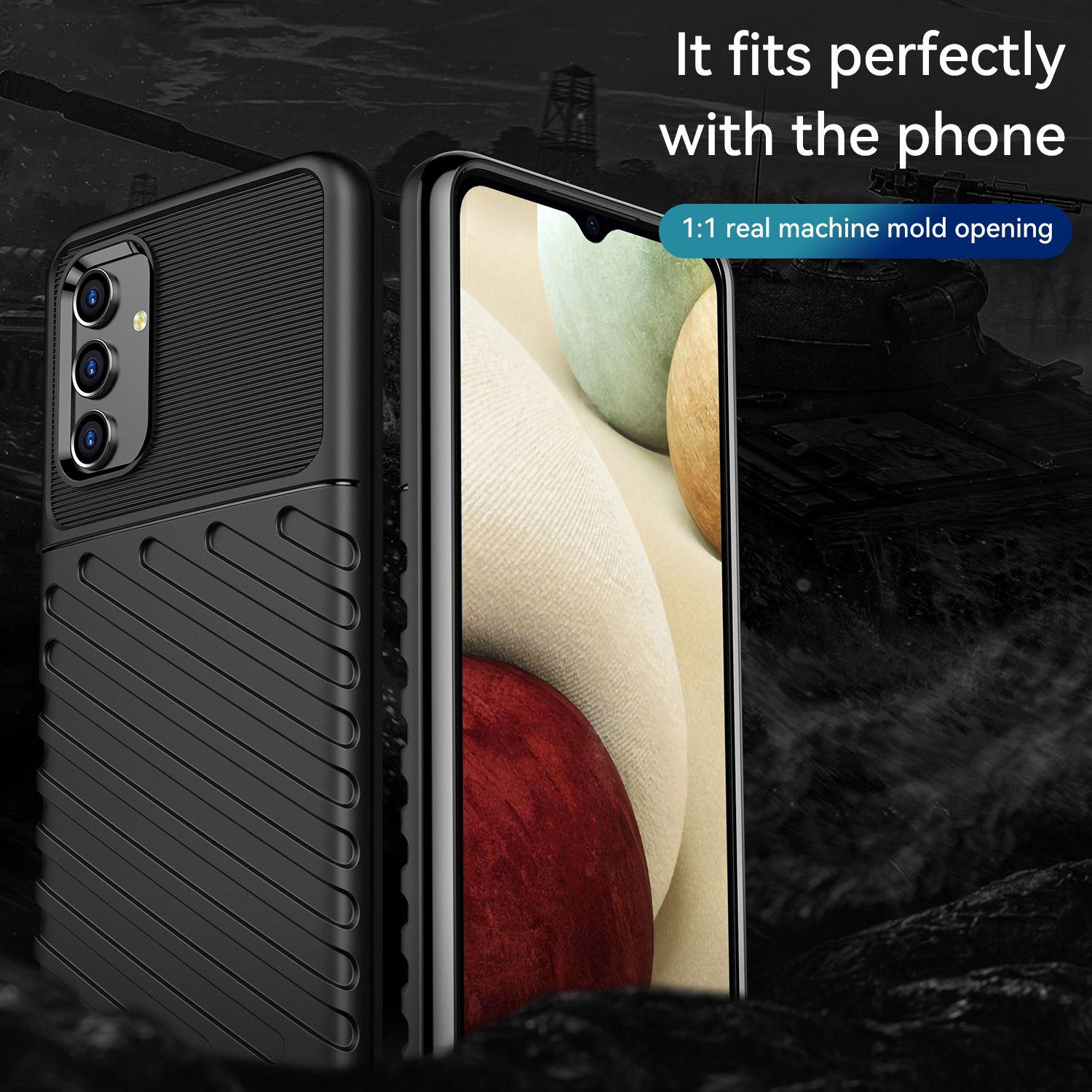 For Samsung Galaxy A04s 4G (164.7 x 76.7 x 9.1 mm) Thunder Series Thickened TPU Soft Phone Case Twill Texture Drop-proof Cover Blue
For Samsung Galaxy A04s 4G (164.7 x 76.7 x 9.1 mm) Thunder Series Thickened TPU Soft Phone Case Twill Texture Drop-proof Cover Blue