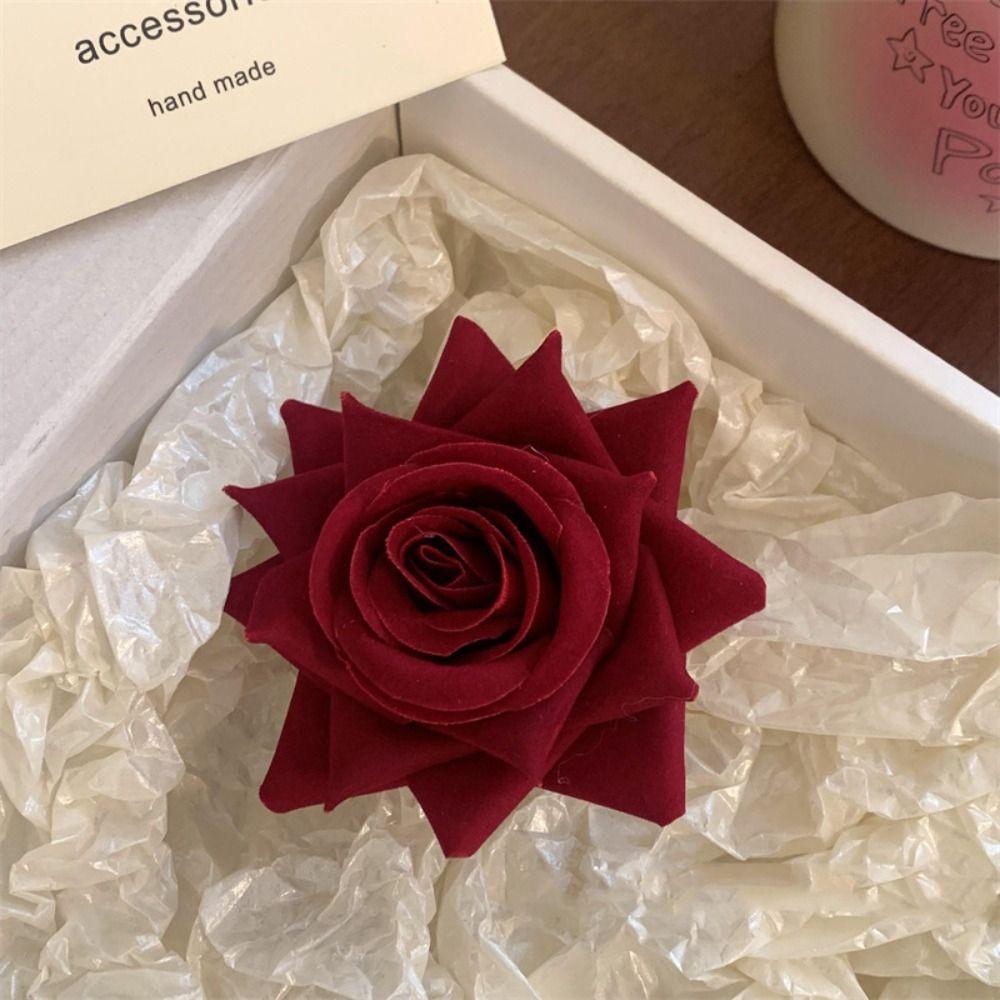 Korean Style Red Rose Hairpin Cloth Girl Hair Clip Sweet Flower Hair Clip Party Ponytail Holder style 5
Korean Style Red Rose Hairpin Cloth Girl Hair Clip Sweet Flower Hair Clip Party Ponytail Holder style 5