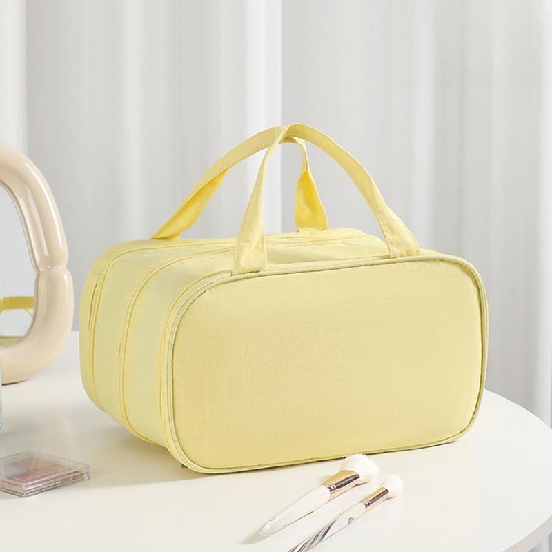 New Large Capacity Women Cosmetic Bag Portable Dual Handle 3-Layer Makeup Storage Bag Luxury жовтий
New Large Capacity Women Cosmetic Bag Portable Dual Handle 3-Layer Makeup Storage Bag Luxury жовтий
