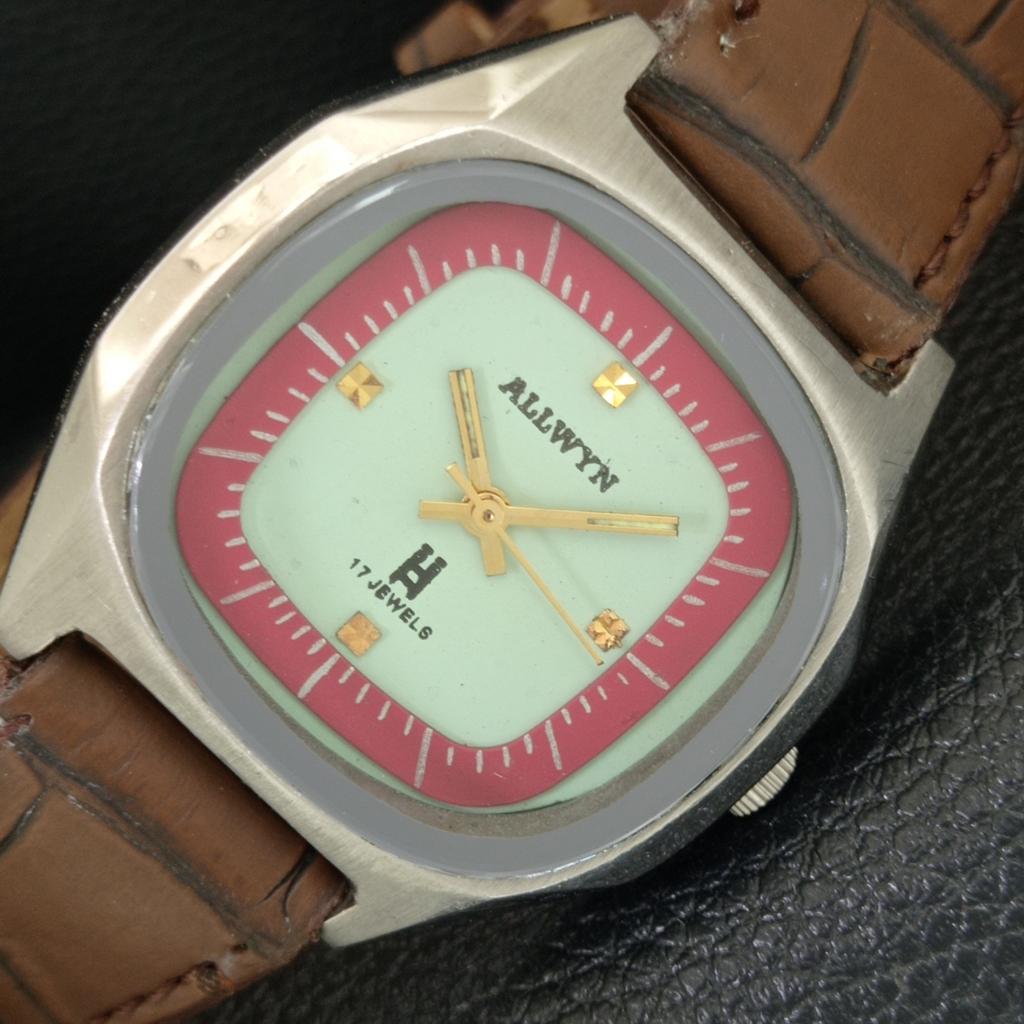 VINTAGE ALLWYN HAND-WINDING 6300A INDIA MENS SEA GREEN DIAL WATCH a704009-1
VINTAGE ALLWYN HAND-WINDING 6300A INDIA MENS SEA GREEN DIAL WATCH a704009-1