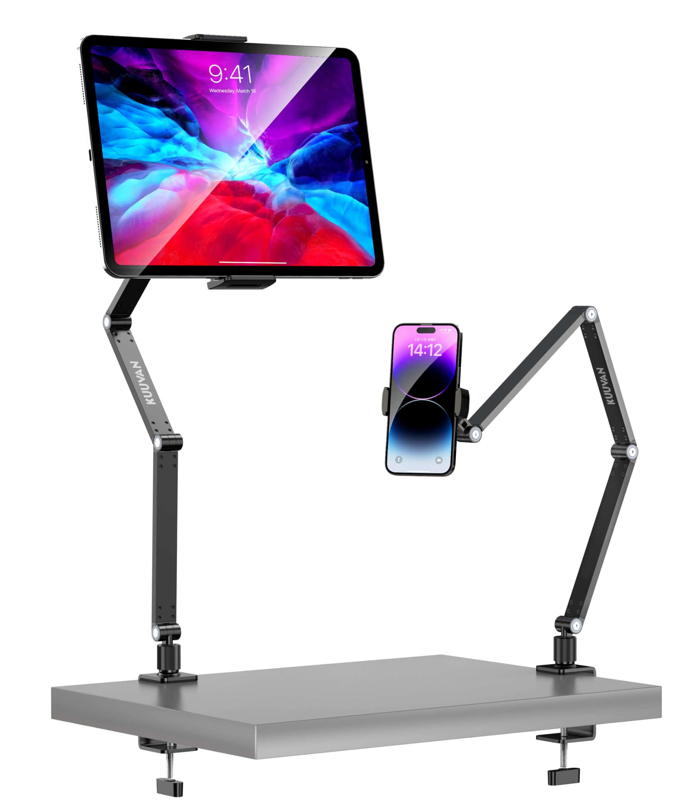 KUUVAN Tablet Arm 2024 новейший мобильный монитор 3 7 изготовлен из совместимого с грузоподъемностью широкого диапазона над головой бесступенчатого удобного пространства совместимого
KUUVAN Tablet Arm 2024 новейший мобильный монитор 3 7 изготовлен из совместимого с грузоподъемностью широкого диапазона над головой бесступенчатого удобного пространства совместимого