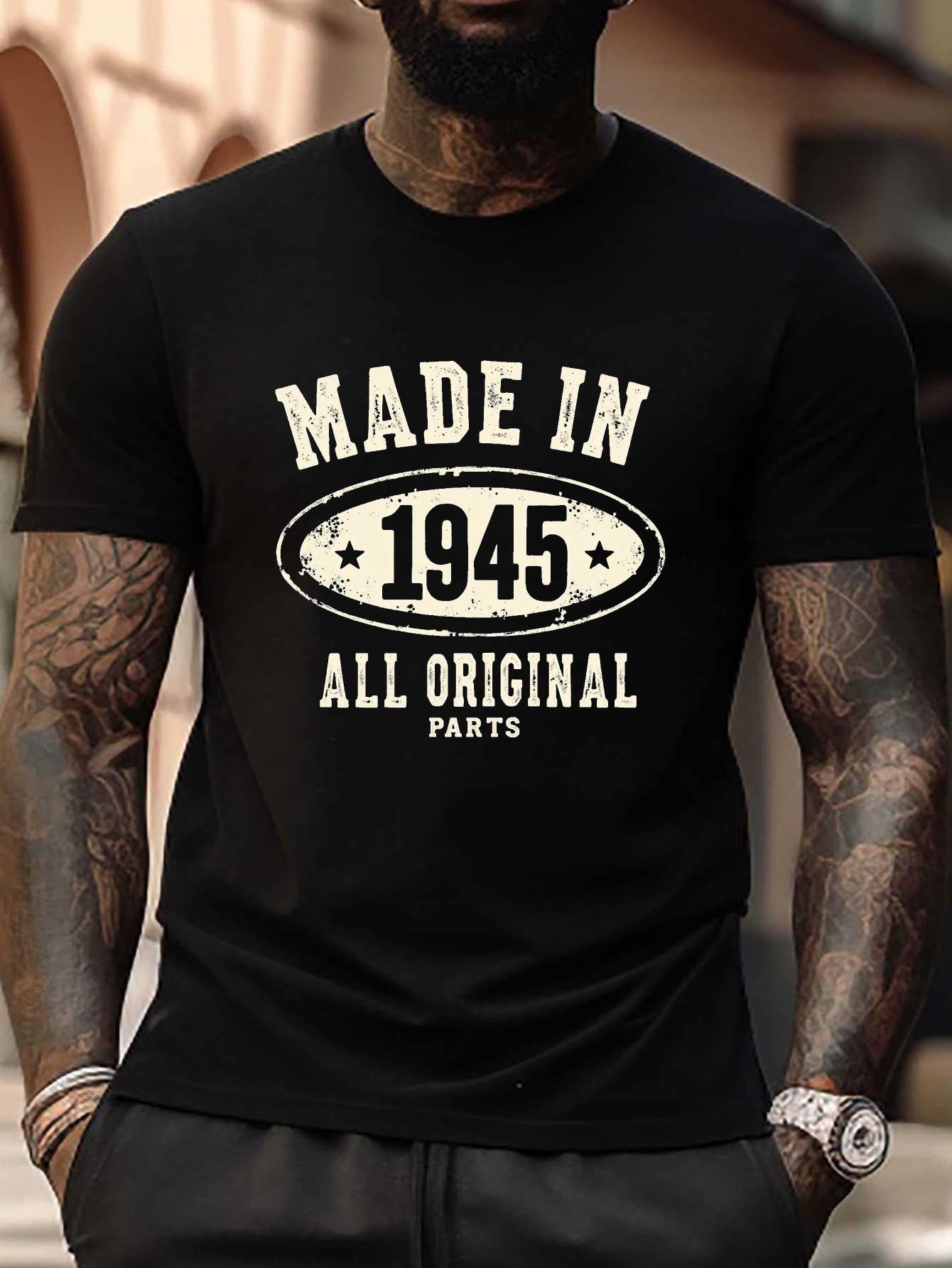 Made In 1945 Original Parts Plus Size T-shirt - Vintage Graphic Print S
Made In 1945 Original Parts Plus Size T-shirt - Vintage Graphic Print S