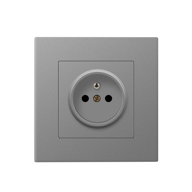 Французька стандартна настінна електрична розетка, побутова пластикова електрична розетка, чорна/біла/сіра розетка 86 типу Grey FR socket
Французька стандартна настінна електрична розетка, побутова пластикова електрична розетка, чорна/біла/сіра розетка 86 типу Grey FR socket