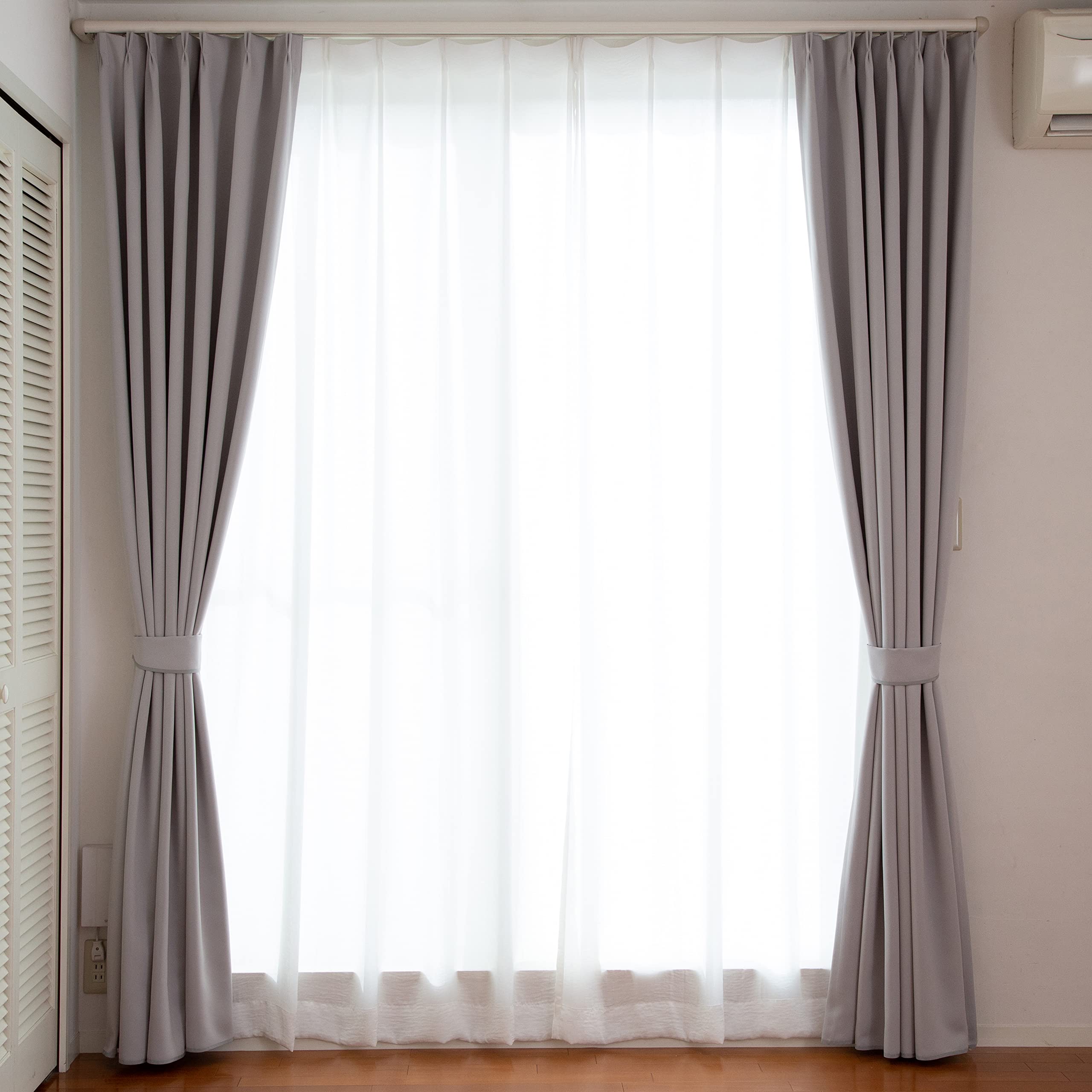 Curtain Laboratory Satin Plain Thick Light 100cm Wide x 110cm Set of 2 Adjustable Hooks Included First-Class Light-Blocking Double-Sided Gray Long,
Curtain Laboratory Satin Plain Thick Light 100cm Wide x 110cm Set of 2 Adjustable Hooks Included First-Class Light-Blocking Double-Sided Gray Long,