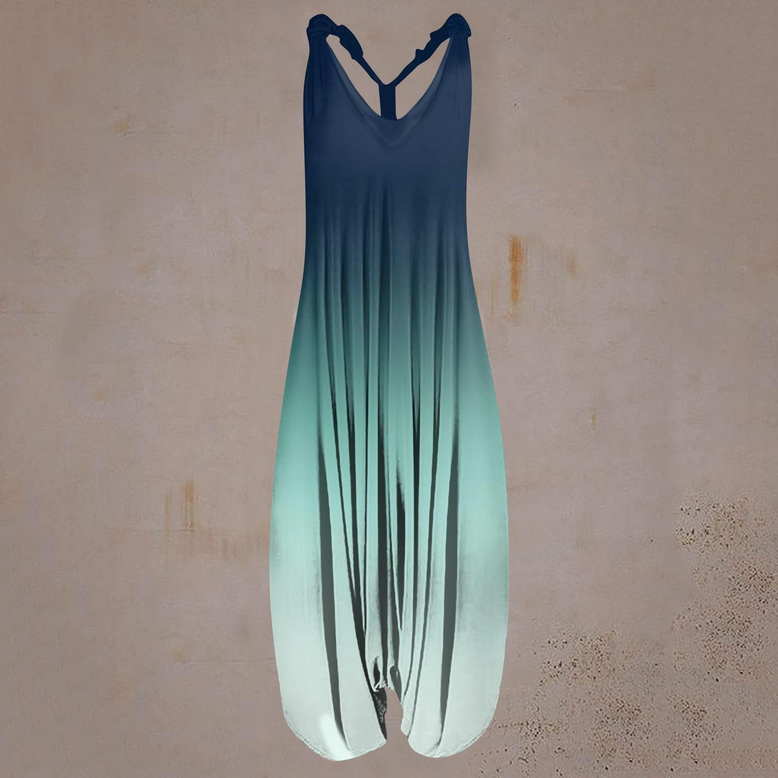 Women s Casual Print Loose Large Size Casual Sleeveless Strappy Jumpsuit L синій
Women s Casual Print Loose Large Size Casual Sleeveless Strappy Jumpsuit L синій