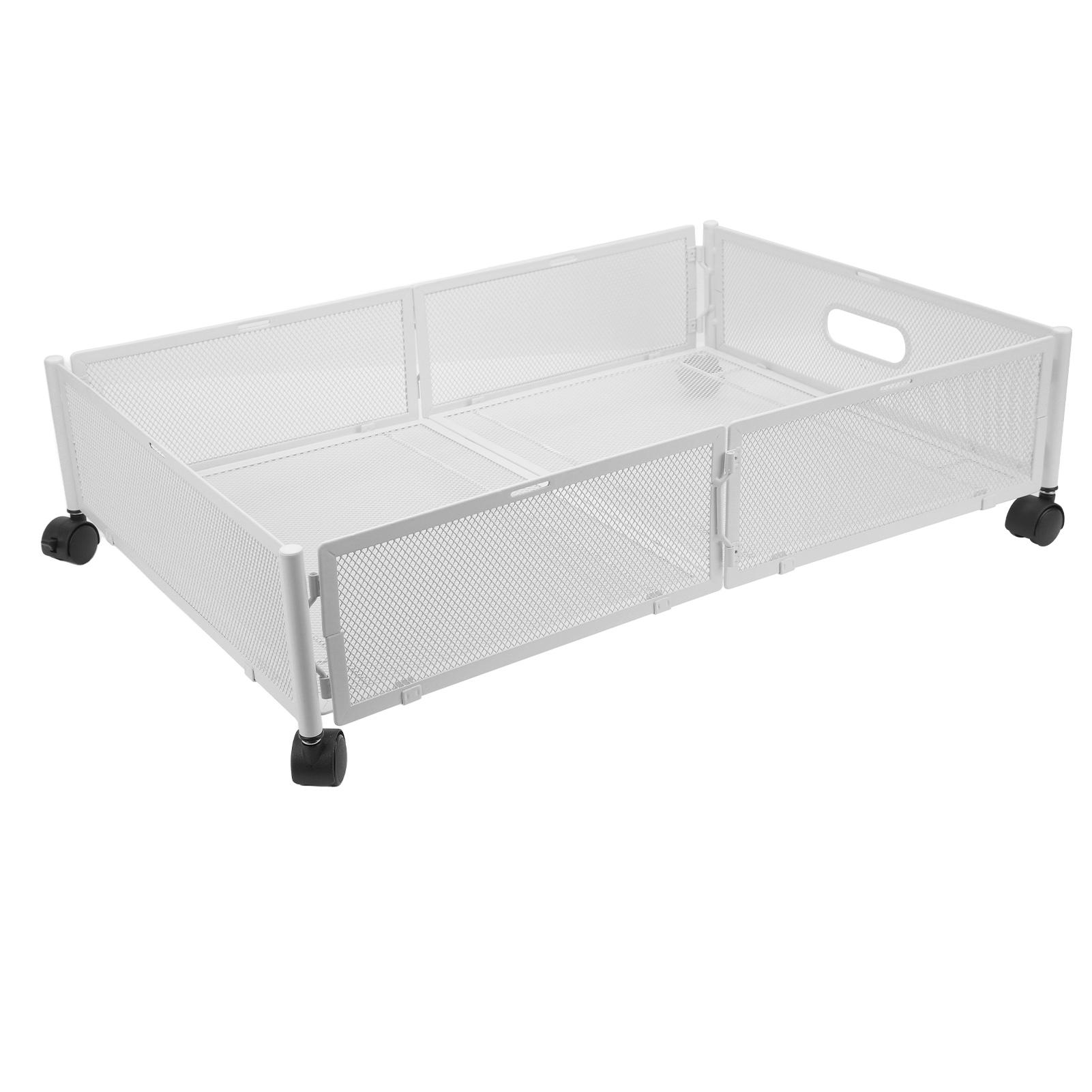 Органайзер для хранения под кроватью на колесиках, выдвижная конструкция из нержавеющего железа, съемный, компактный ящик для хранения одежды, обуви белый
Органайзер для хранения под кроватью на колесиках, выдвижная конструкция из нержавеющего железа, съемный, компактный ящик для хранения одежды, обуви белый