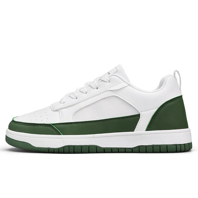 Мужская спортивная обувь на толстой подошве, повседневная, на шнурках, белая обувь, износостойкая, водонепроницаемая, нескользящая, модная, на плоской подошве, весна и осень 45