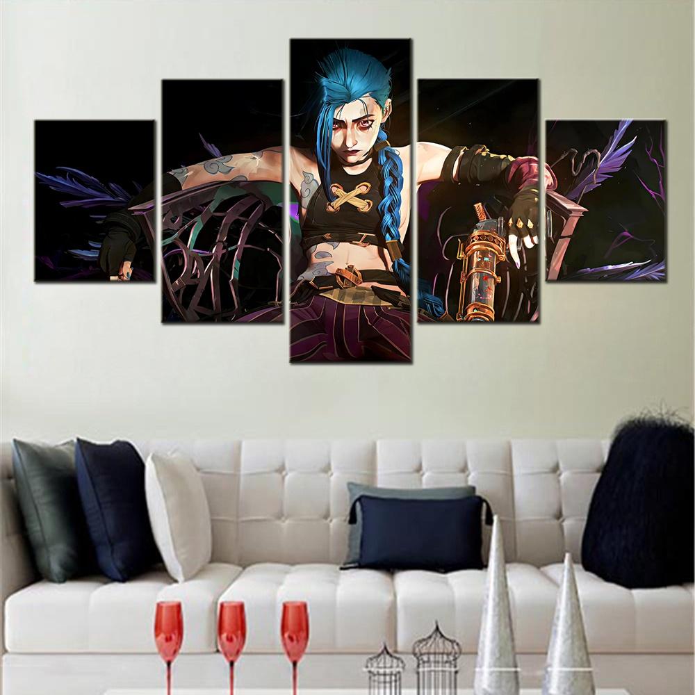5 Panels Canvas Wall Art Poster Painting LOL Arcane Video Game Picture Print Home Decor Framework Living Room Wallpaper Bedroom 20x35 20x45 20x55cm
5 Panels Canvas Wall Art Poster Painting LOL Arcane Video Game Picture Print Home Decor Framework Living Room Wallpaper Bedroom 20x35 20x45 20x55cm