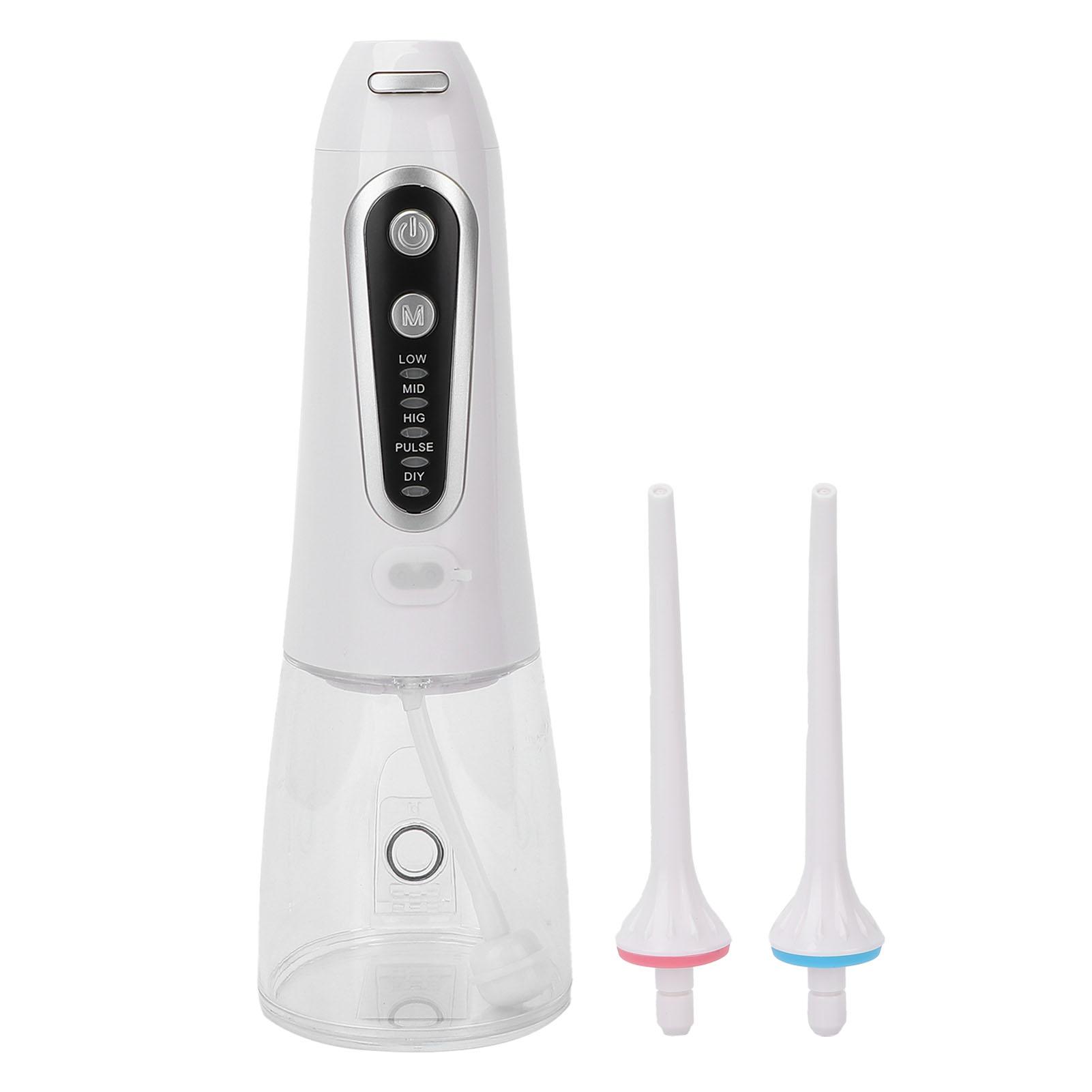 Электрический очиститель зубов IPX8 Водонепроницаемый USB-перезаряжаемый портативный ирригатор для полости рта Белый
Электрический очиститель зубов IPX8 Водонепроницаемый USB-перезаряжаемый портативный ирригатор для полости рта Белый