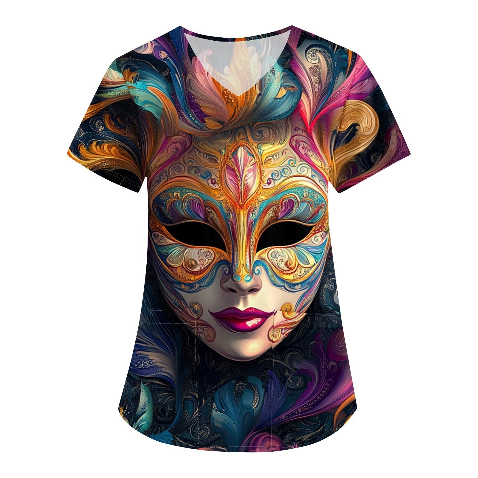 Женская мода V-образный вырез с короткими рукавами рабочая одежда с карманами карнавальный принт верхняя одежда по уходу L
Женская мода V-образный вырез с короткими рукавами рабочая одежда с карманами карнавальный принт верхняя одежда по уходу L