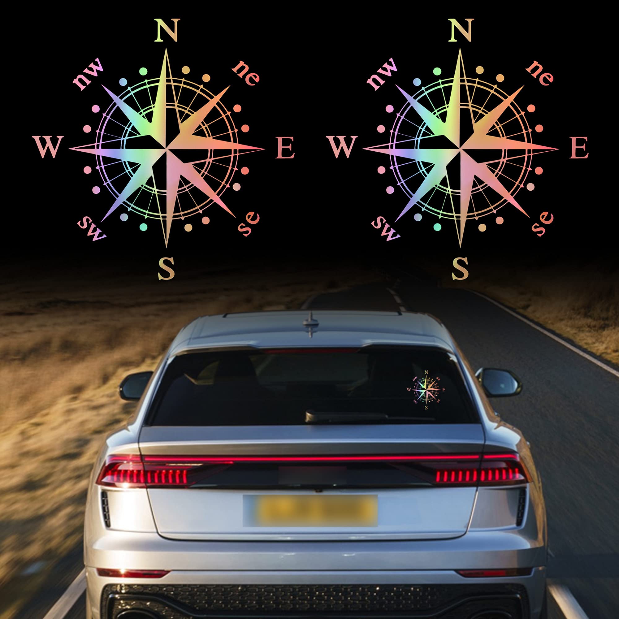 TOMALL 2pcs 15cm Compass Sticker for Car Hood Auto Compass Graphics SUV Off-Road Car Decal Car Body (Gradient)
TOMALL 2pcs 15cm Compass Sticker for Car Hood Auto Compass Graphics SUV Off-Road Car Decal Car Body (Gradient)