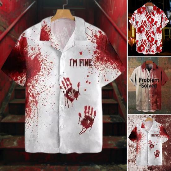Проблема решена Хэллоуин футболка Blood Splash мужская повседневная футболка с круглым вырезом короткий рукав рубашка косплей
Проблема решена Хэллоуин футболка Blood Splash мужская повседневная футболка с круглым вырезом короткий рукав рубашка косплей