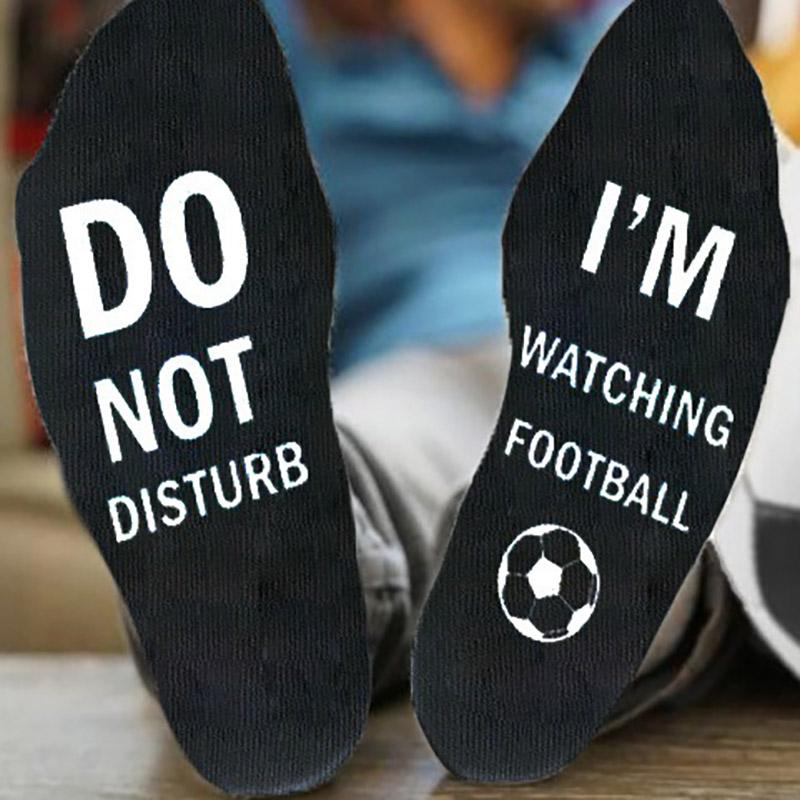 3 Pairs Football Socks DO NOT DISTURB WATCHING FOOTBALL Amusing Men s Socks Women s Sports Mid-Calf Cotton Socks
3 Pairs Football Socks DO NOT DISTURB WATCHING FOOTBALL Amusing Men s Socks Women s Sports Mid-Calf Cotton Socks