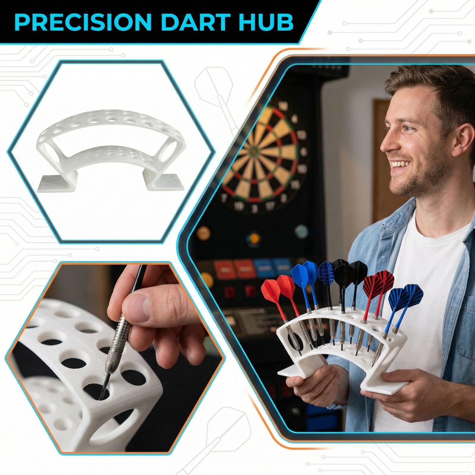 3D Printed Dart Storage Organizer білий
3D Printed Dart Storage Organizer білий