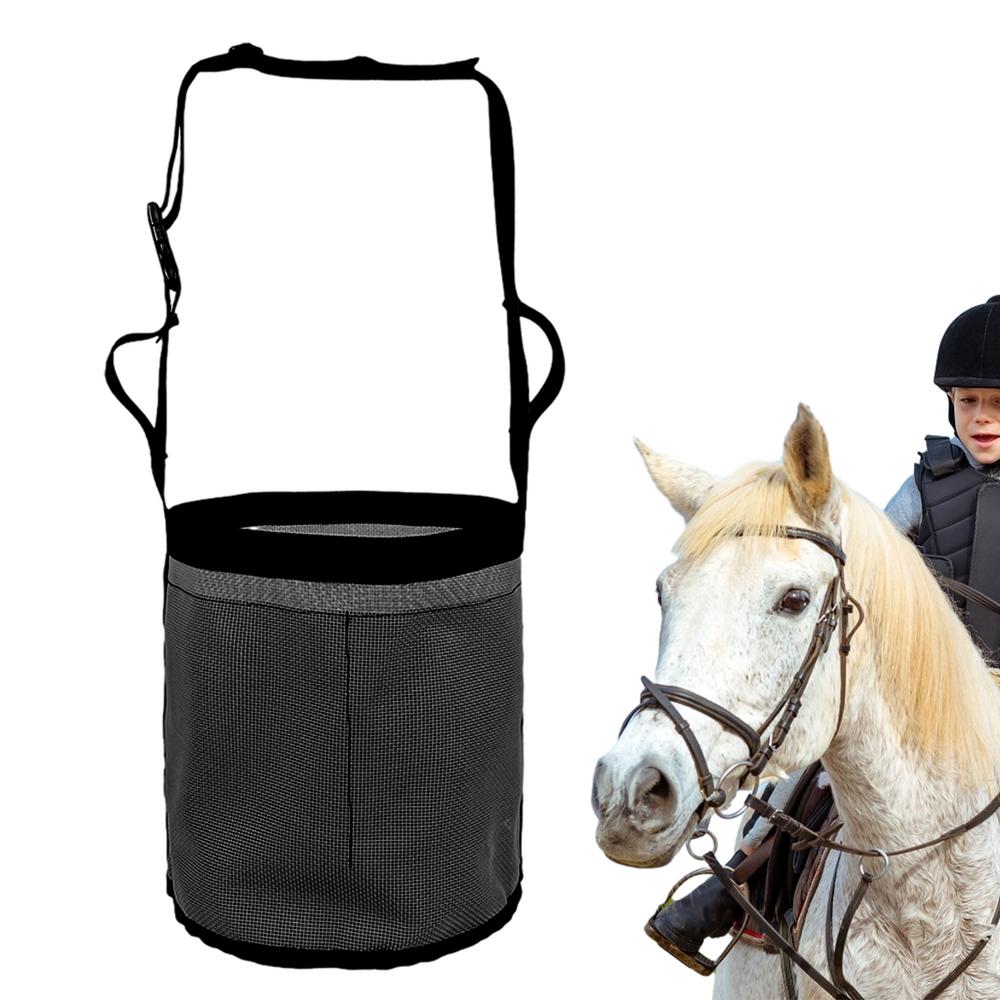 Horse Hay Bag Elastic Horse Feed Bucket With Adjustable Strap Slow Feeder Grain Feed Bag Portable And Breathable Feed Rite Bag чорний
Horse Hay Bag Elastic Horse Feed Bucket With Adjustable Strap Slow Feeder Grain Feed Bag Portable And Breathable Feed Rite Bag чорний