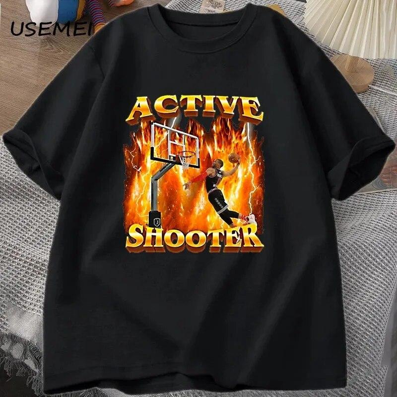 Футболки с рисунком Active Shooter, забавная футболка с мемами, хлопковая футболка с короткими рукавами и круглым вырезом, одежда унисекс, уличная футболка большого размера
Футболки с рисунком Active Shooter, забавная футболка с мемами, хлопковая футболка с короткими рукавами и круглым вырезом, одежда унисекс, уличная футболка большого размера